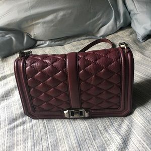 Rebecca Minkoff Burgundy Med Love Crossbody Bag